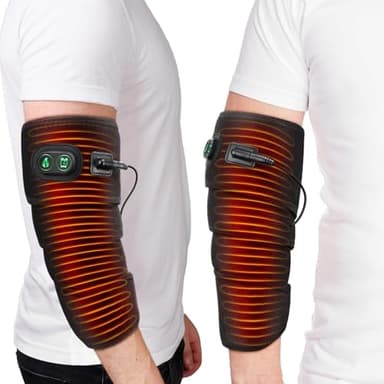 Heating Pad for Arm Elbow Heating pad, Heated Arm Sleeve with 4 Heat Settings and 3 Timer Modes,Arm Heating Pad Sleeve with 78.5" Inch Long Charge Cord（Polyester）