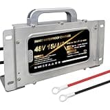 HTAXSCC 58.4V 15A Lithium Onboard Battery Charger for 48V (51.2V) 16S LiFePO4 Battery, IP67 Waterproof Smart Charger for Golf Cart RV Truck Boat Home