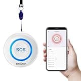 SINGCALL Tuya WiFi Intelligent Healthcare SOS Wireless Caregiver Alert Call Button Alarm for Patient Handicapped Elderly Children Nurse Calling Smart Pager (only Supports 2.4GHz Wi-Fi)