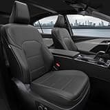 FEINEPRO for Toyota Camry Seat Covers LE SE 2025 - Custom Fit Car Seat Covers Full Set, Leather Seat Covers for Cars, Waterproof Car Seat Cover, Black