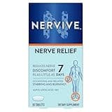 Nervive Nerve Relief, with Alpha Lipoic Acid, to help Reduce Occasional Nerve Discomfort in as Little as 7 Days, ALA, Vitamins B12, B6, & B1, Turmeric, Ginger, 30 Tablets (Packaging May Vary)
