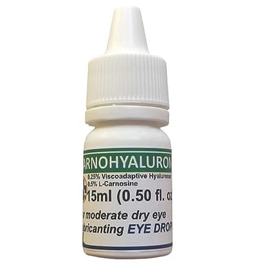 Lubricating Gel Eye Drops 15ml With Hyaluronic Acid 0.25% & L-Carnosine For Pets Cat&Dog Moisturizer Soothes Dryness And Irritation & Itchy, Daily Use To Relieve Dry Eyes & Сataract, Artificial Tears