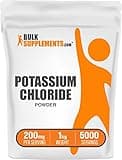 BulkSupplements.com Potassium Chloride Powder - Salt Substitute, Potassium Salt - Gluten Free, 200mg per Serving, 1kg (2.2 lbs) (Pack of 1)