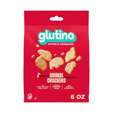 Glutino Gluten Free Animal Crackers, Crunchy and Sweet, Original Flavor, 6 oz