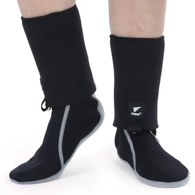 8 Fans Men's Neoprene Wading Socks for Fishing – Guard and Comfortable Wet Wader Sock, Unisex, Abrasion-Resistant, Size 7-14 (US, Alpha, Medium, Regular, Regular, Black)