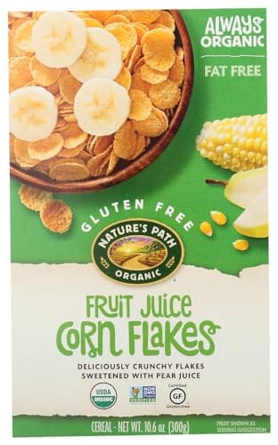 Nature's Path Organic Gluten Free Corn Flakes Fruit Juice Sweetened -- 10.6 oz - 2 pc