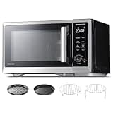 TOSHIBA Countertop Microwave Oven Air Fryer Combo, Inverter, Convection, Broil, Speedy Combi, Even Defrost, Humidity Sensor, Mute Function, 27 Auto Menus, 1.0 cu.ft, 1000W, Stainless Steel
