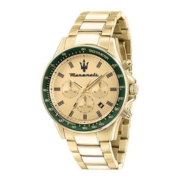 Maserati SFIDA 44 mm Chronograph Men's Watch Gold