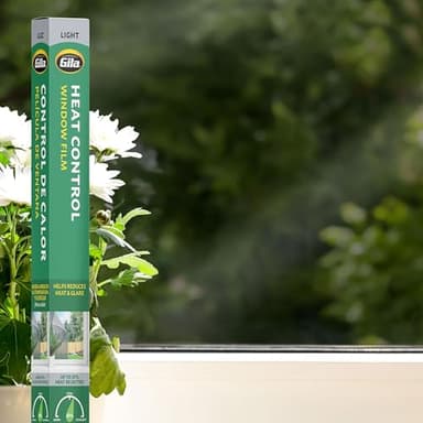 Gila Heat Control Light Gray Adhesive Residential DIY Window Film Sun Blocking 3ft x 15ft (36in x 180in)