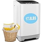 17.8Lbs Portable Washing Machine Nictemaw Portable Washer, 2.4 Cu.ft Washer and Dryer Combo with Drain Pump, 10 Programs 8 Water Level Compact Laundry Washer for Home, Apartment, RV, Dorms