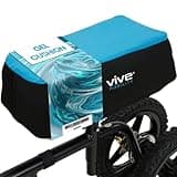 Vive Mobility Knee Walker Padded Gel Cover - Premium Comfort Gel Cushion, Accessory for Knee Scooters, Padded Accessories, Leg Cart Roller Improves Comfort During Injury, Fits Most Knee Trollys (Blue)