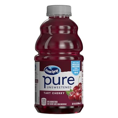 Ocean Spray® Pure Unsweetened Tart Cherry, 100% Tart Cherry Juice, 32 Fl Oz Bottle