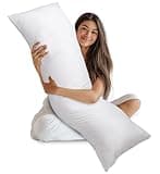 Utopia Bedding Full Body Pillow for Adults (White, 20 x 54 Inch), Long Pillow Insert for Sleeping, Ideal for Side Sleepers