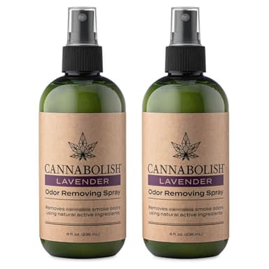 Cannabolish Lavender Smoke Odor Eliminator Spray and Air Freshener, 8 fl. oz, Natural Ingredients (Pack of 2)