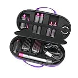 RLSOCO Hard Case for Dyson Airwrap Complete Long/Complete Styler HS08 HS05 HS01,NOT for Dyson Airwrap i.d. - Fits 4pcs Long Barrels or Short Barrels - Violet (Case Only,Hair Styler is not Included)
