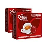 Italian Coffee pods compatible with Nespresso PRO Professional machines, Zenius, Gemini And Momento, NOT compatible with Vertuo (Cremoso 100 pods)