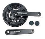 THALOUS Bicycle Crankset 6 7 8 Speed 42/34/24T Universal Square Crank Set 170MM Crank Arm for Mountain Bike (Black-2)