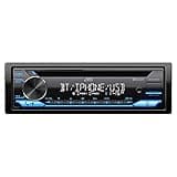 JVC KD-TD72BT Bluetooth Car Stereo Receiver with USB Port – AM/FM Radio, CD and MP3 Player, Amazon Alexa Enabled - 13-Digit LCD Dual-Line Display - Single DIN – 13-Band EQ