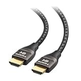 Cable Matters Premium Braided 48Gbps Ultra HD 8K HDMI Cable 9.8 ft / 3m with 8K @120Hz, 4K @240Hz and HDR Support for PS5, Xbox Series X/S, RTX3080 / 3090, RX 6800/6900, Apple TV and More in Black