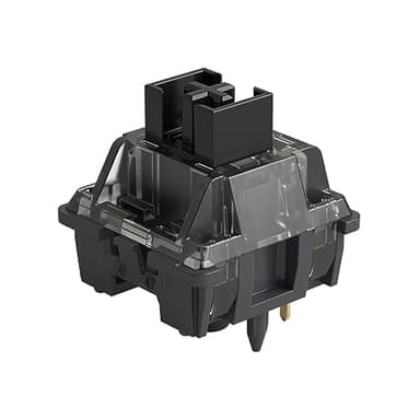 Akko V3 Creamy Black Pro Keyboard Switch with Dustproof Stem for Mechanical Gaming Keyboard, 5-Pin Linear Switches (45pcs)