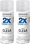 Rust-Oleum 249845 Painter's Touch 2X Ultra Cover Spray Paint, 12 oz, Satin Clear (Pack of 2)