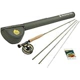 Redington Euro Nymph Fly Fishing Field Kit, 10' Medium Action Rod and Run Reel, Euro Nymph Fly Line, Carrying Case