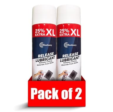 Silicone Mold Release Spray (Silicone-Based) (2x16.9 floz/500ml) - Resin & Epoxy Release Agent for Smooth Mold Removal with Ease, Universal Use on Almost All Molds