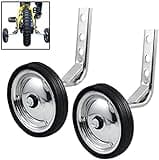 Little World Training Wheels, Heavy Duty Rear Bicycle Stabilizers Mounted Kit Compatible for Bikes of 14 16 18 Inch, 1 Pair