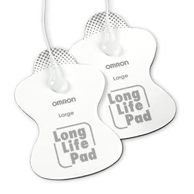 OMRON Long Life Pads for OMRON TENS Unit (PMLLPAD-L) - Large Pads for Electric Muscle Stimulator - Designed for Legs, HIPS, and Thighs