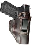 Leather Holster for Glock 17 19 fits Taurus G2C G3 G3C for M&P Shield EZ - Plus Similar Size IWB with Strap- Right Hand