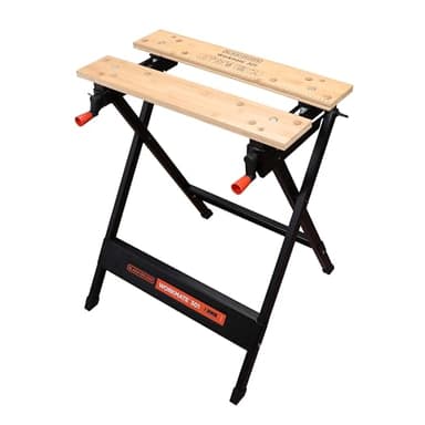 BLACK+DECKER WM301-XJ Workbench, Black, Steel, Painted