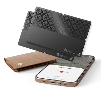 BFADEHA 2026 [Apple MFi Certified] (iOS Only) Bluetooth Tracker Smart Card for Apple Find My iPhone Wallet GPS Tracker, 5-10 Years Staying Power, Keys Finder and Item Locator for Keys, Bags, Passport