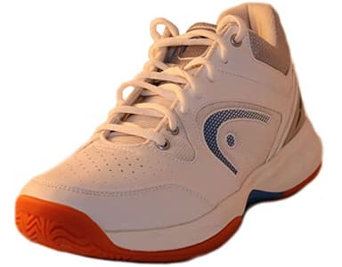 HEAD Men's Sonic 2000 MID Racquetball/Squash Indoor Court Shoes (Non-Marking) (White/Blue) 10.5 (D) US
