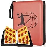 900 Pockets Trading Card Binder, Football Card Binder Album, Rugby Card Collector Album, PU Leather Card Collector Folder for MTG, Game Cards, Sports Cards (Basketball)