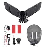 WLPREOE Motorcycle Helmet Chin Mount Kit for GoPro Hero 13 12 11 10, 9, 8, 7, 6, 5, 4, Session, 3+, 3, 2, 1, Hero (2018), DJI Osmo Action, AKASO, SJCAM, Xiaomi Yi Action Cameras