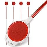 Reflective Driveway Markers, 48" High Driveway Reflectors for Driveway Entrance with Double Sided Reflex, Red and White Alternating Thickened Stainless Steel Snow Stakes with Easy Visibility (4 Pack)