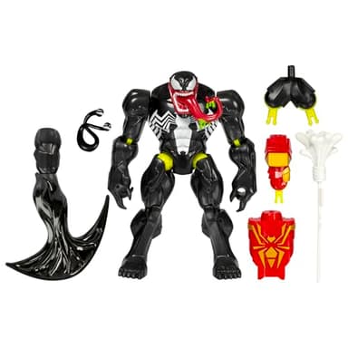 Spider-Man MixMashers Marvel Venom Custom Spider-Man Mix-and-Match Deluxe Action Figure & Accessories, 5-Inch-Scale (12 cm) Super Hero Toys for Kids Ages 4+