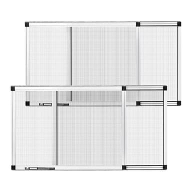 VEVOR Adjustable Window Screen, 15" H x 21" - 40" W, 2 Packs Expandable Windows Screens with Aluminum Frame and Durable Mesh, Horizontal or Convert to Vertical Adjustable Installation, for Home House