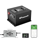 VPauexii 48V 105Ah Mini Lithium Golf Cart Battery,48V Golf Cart Batteries with 22A Lithium Charger,Built-in 200A BMS,Metal Casing,Supports Mobile APP,Touch Monitor,6000+ Cycles,Peak Current 600A