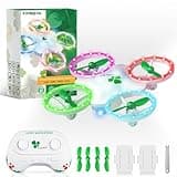 Lucky Clover Drone for Kids Ages 6-12 & Beginners, RC Quadcopter Toy with 6-Color Dynamic LED Lights & 2 Rechargeable Batteries, Fun Indoor & Outdoor Gifts for Birthday, Christmas, Saint Patrick's Day