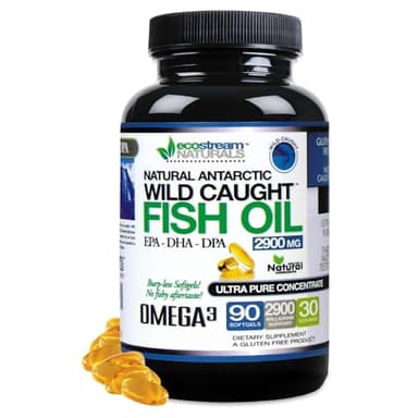 Antarctic Wild Caught Omega 3 Fish Oil with DPA-EPA-DHA 2,900 MG Strength