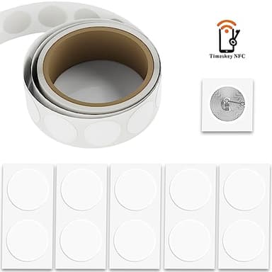 20 Pcs MF Classic 1K Tags S50 RFID Stickers NFC Tags Smart M1 Classic Tags ISO 14443A 13.56MHz M1 1K Stickers MF1 Self-Adhesive 25mm