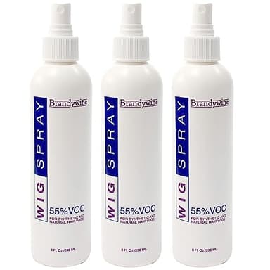 Brandywine Non-Aerosol Wig Spray for Synthetic & Natural Hair Wigs, Hairpieces & Extensions - 3 Pack