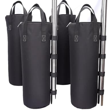 140 LBS Zipper Top Sand Bags for Canopy Legs (Without Sand) Sand Bags for Weight - Sandbags for Gazebo Legs, Pop Up Canopy Tent Weights - Canopy Weight Bags, Set of 4