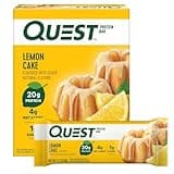 Quest Nutrition Lemon Cake Protein Bars, High Protein, Low Carb, Gluten Free, Keto Friendly, 4 Count