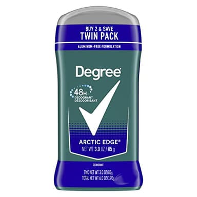 Degree Men Original Deodorant 48-Hour Odor Protection Arctic Edge Deodorant For Men 3 oz, Twin Pack