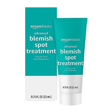 Amazon Basics Advanced Acne Spot Treatment with 2% Salicylic Acid Medication, Blemish Treatment, 0.75 Fluid Ounces, 1-Pack