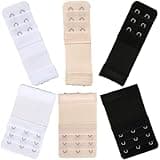 Sukmazz Bra Strap Extenders, Women Elastic Extensions Bra Extender Set, 6 Piece,Skin,White,Black (2 Hook & 3hook,6PCS multicolor)