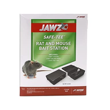 JT Eaton Jawz Safe-Tee Rat and Mouse Bait Station, Black