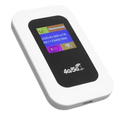 VBESTLIFE Portable WiFi Hotspot Device, 4G 5G LTE 300Mbps WiFi Mobile Hotspot, Pocket SIM Card Travel Router Support Up to 10 Users